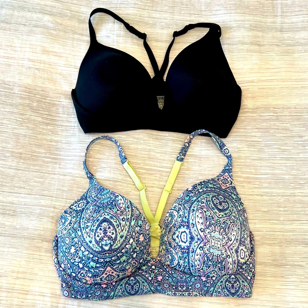 Victoria’s Secret - Body by Victoria lightly lined plunge bra, 34DD, bundle of 2
